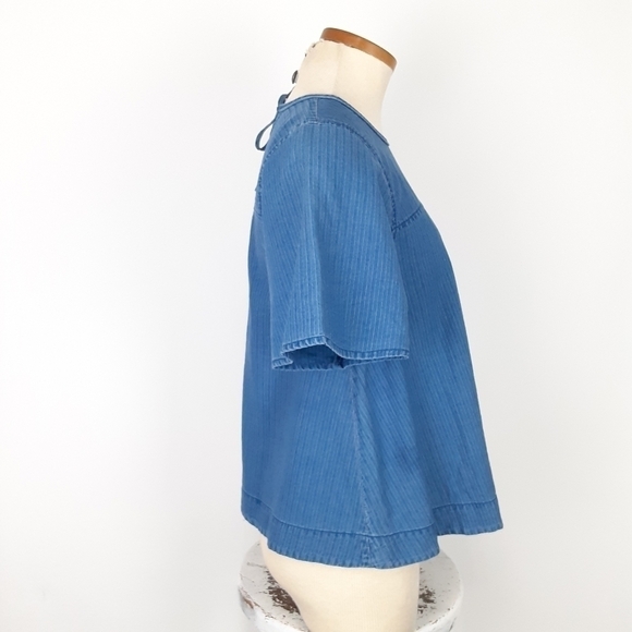 J. Crew Chambray Blouse Size XS - Picture 4 of 10